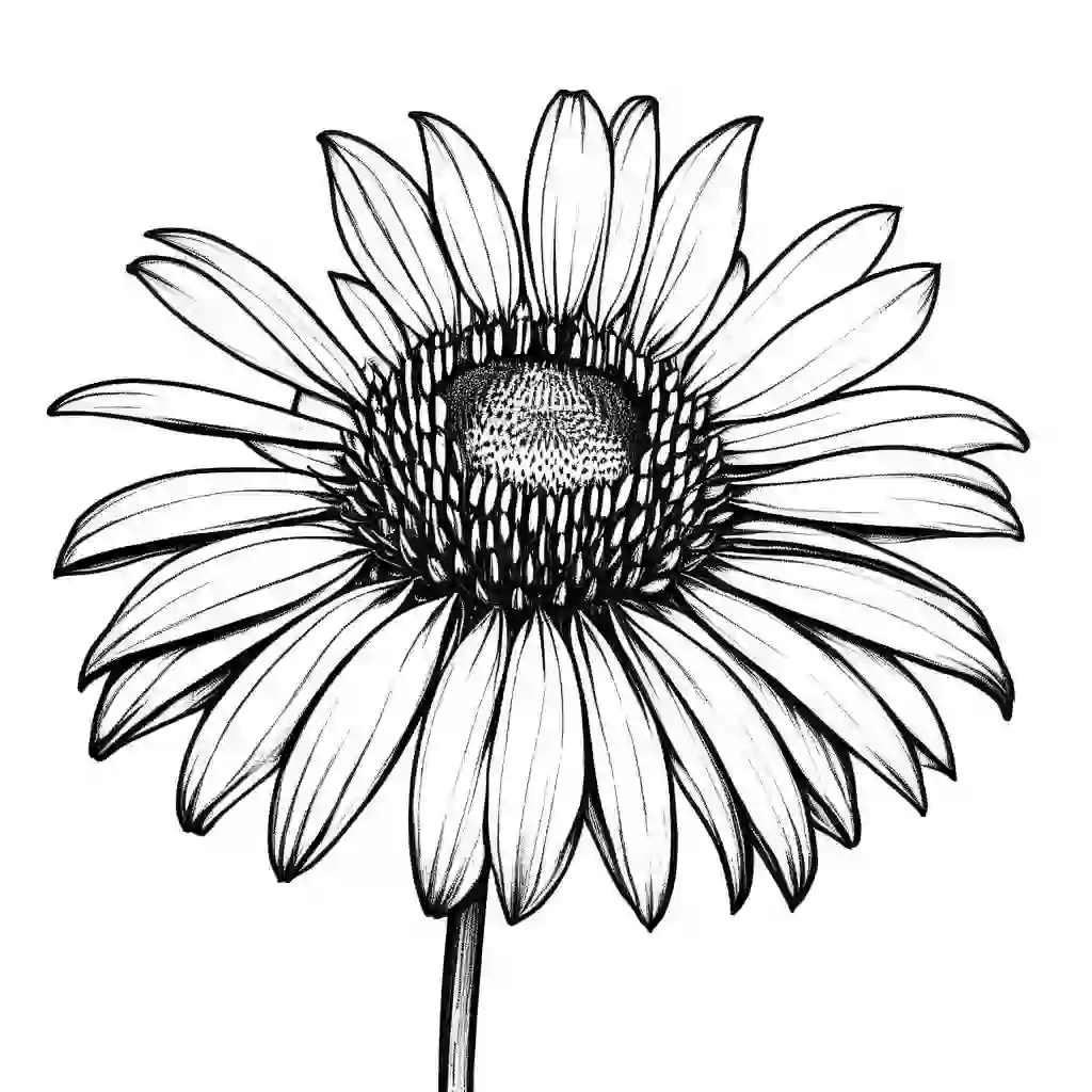 Echinacea coloring pages